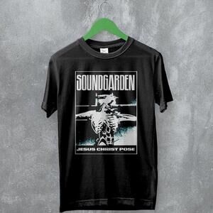 Soundgarden Jesus Christ Pose 90S Grunge Rock Band Music Graphic T Shirt 165